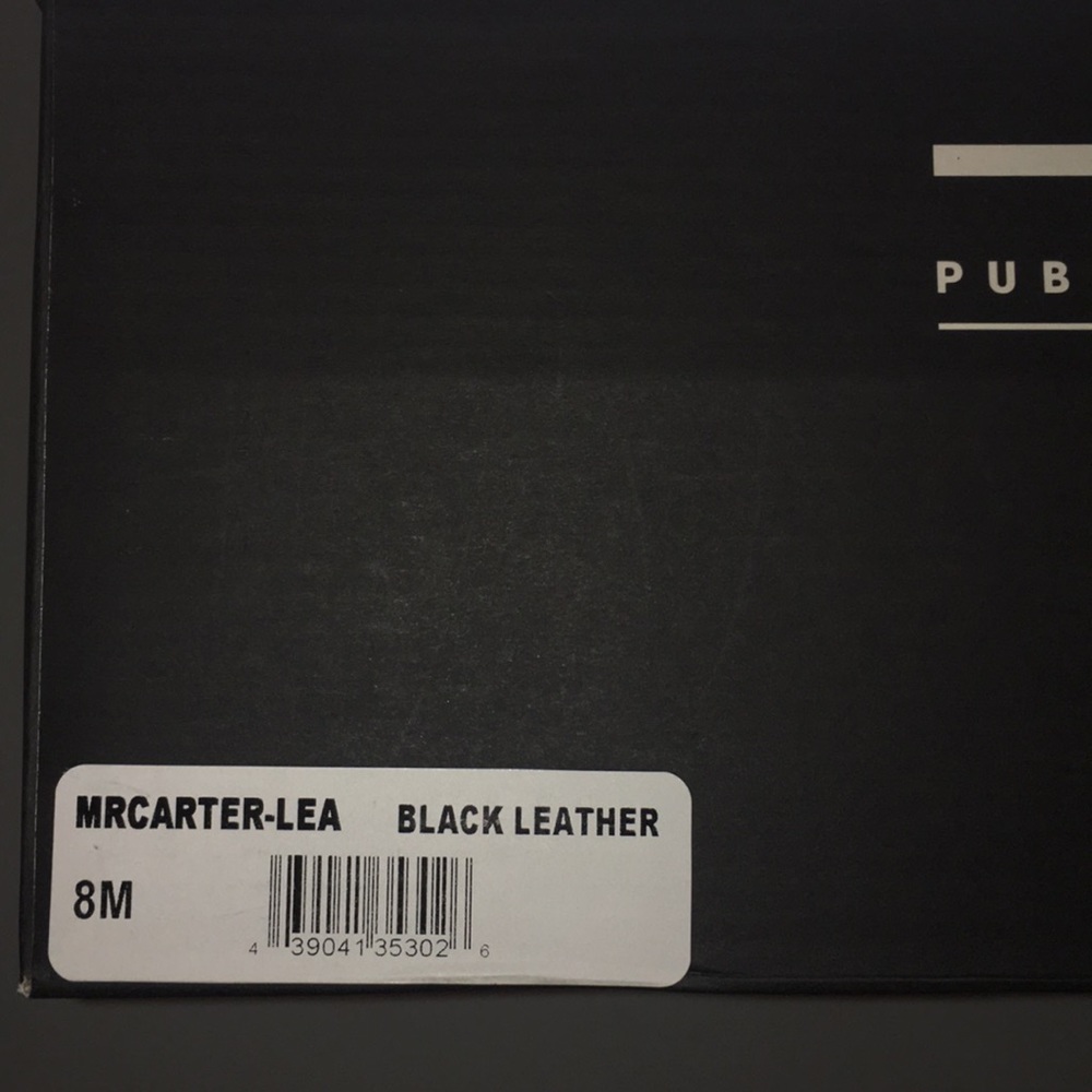 Mens Public Opinion Leather Oxford shoes black sz8 - Picture 5 of 5